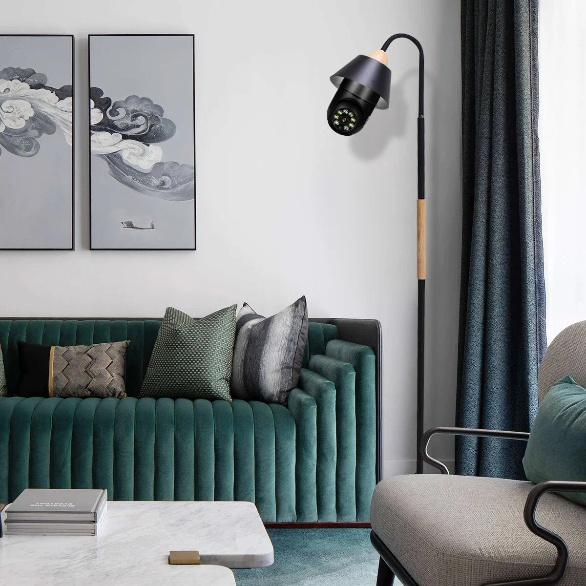 Tuya 5MP 5G E27 Bulb Security Monitor Cam Wireless Automatic Human Tracking Night Vision Full Colour Surveillance Camera