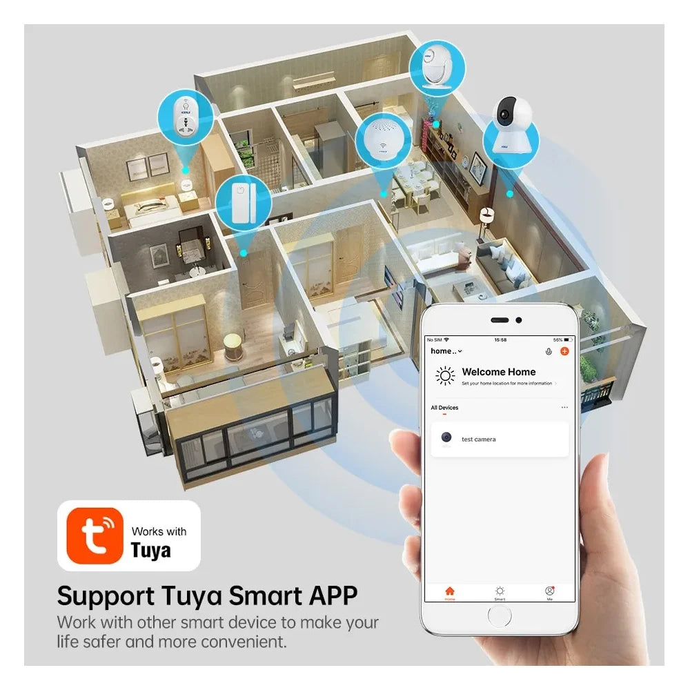 Tuya 5MP 5G E27 Bulb Security Monitor Cam Wireless Automatic Human Tracking Night Vision Full Colour Surveillance Camera